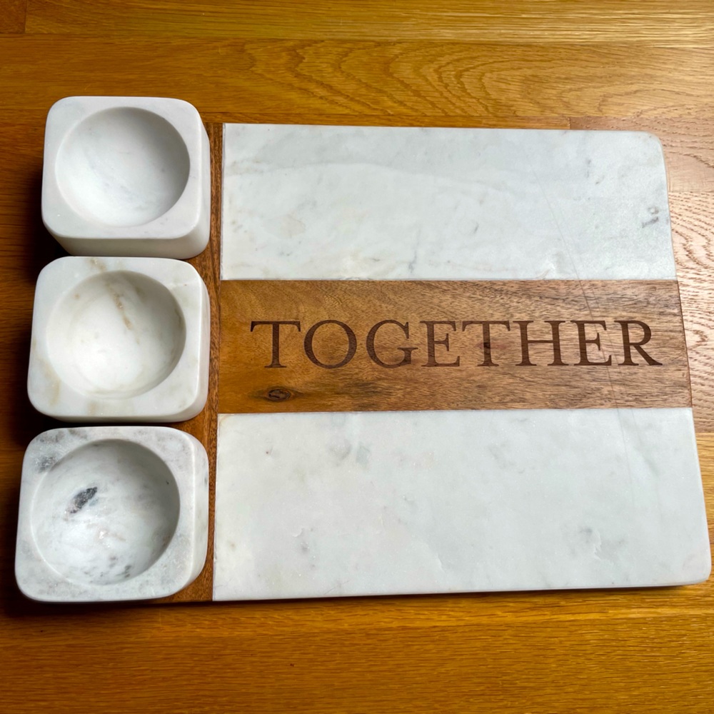 Mark & Graham Wood and Marble Appetizer Board